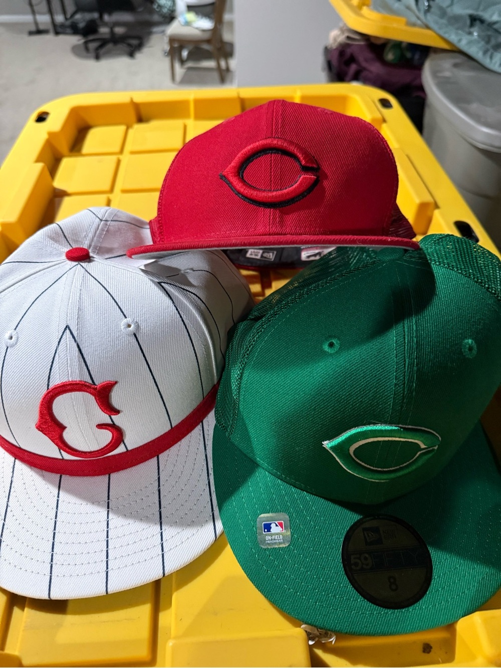 3 Cincinnati Reds Fitted hats